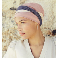 Viva Mary Turban and Headband Soft Rose