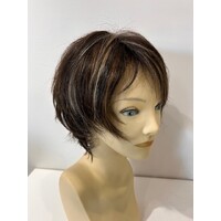 Joyce Medium Length  Layered  Cut Wig with Long Wispy Fringe Caramel Cola colour