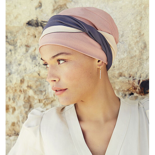 Viva Mary Turban and Headband Soft Rose