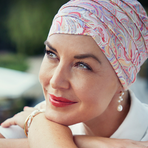 Yoga Style Turban Energetic Flowers