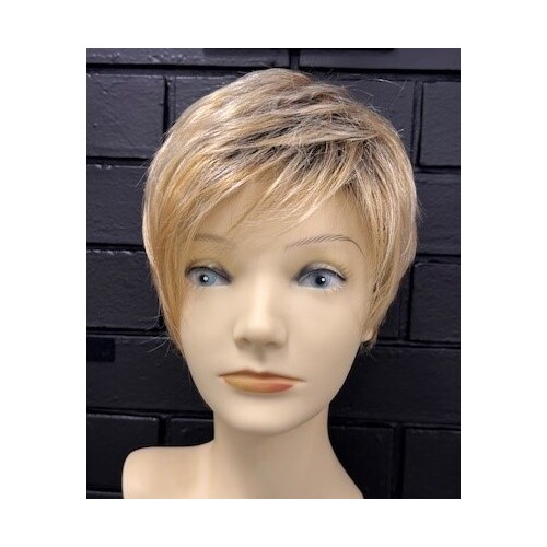 Tisha Modern Short Asymmetrical style Wig Shadow Blonde Colour