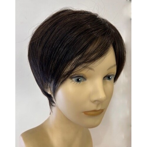 Trixie Cute Short Asymmetrical Wig in Dark Chocolate 